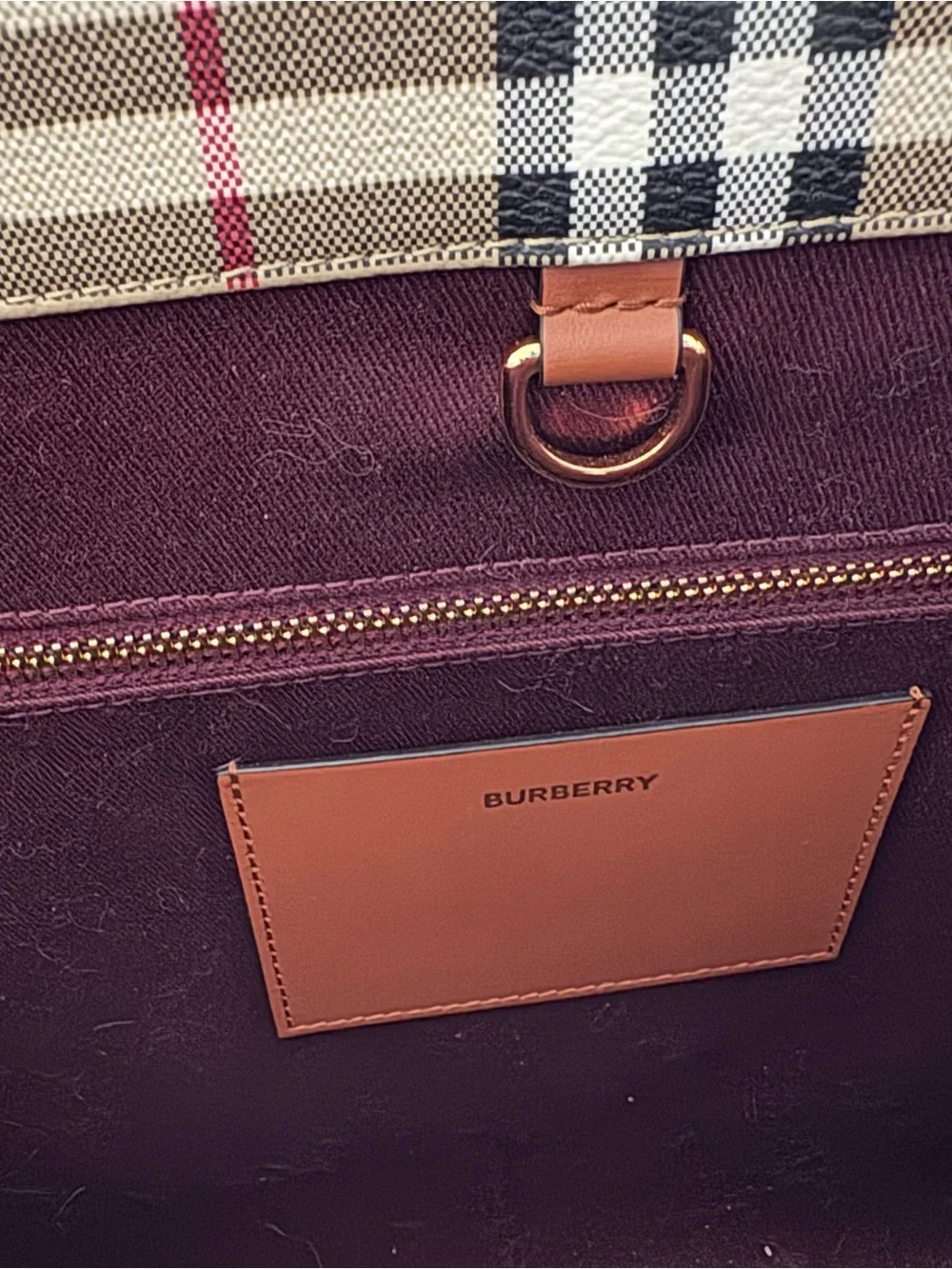 Burberry Medium Freya Tote in Classic Check Color